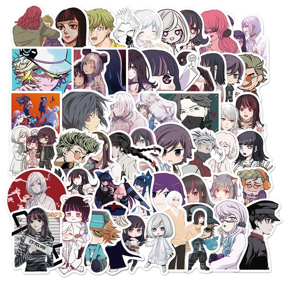 50-piece Unique Japanese Anime "demon Slayer" Graffiti Stickers For Personalizing Luggage Skateboards And Notebooks Durable Stickers