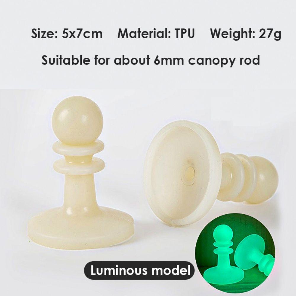 4Pcs Lightning Proof Cap Camping Tent Pole Awning Rod Support Bar Anti-Thunder Protection Cover Safe Awning Rod Outdoor Tent Hat