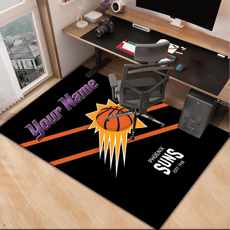 Custom NamePhoenix Basketball Team Carpet, Indoor Rug, Chair Rug, Living Rooms, Doormat Made From Polyester Home Decor Birthday Christmas Gifts