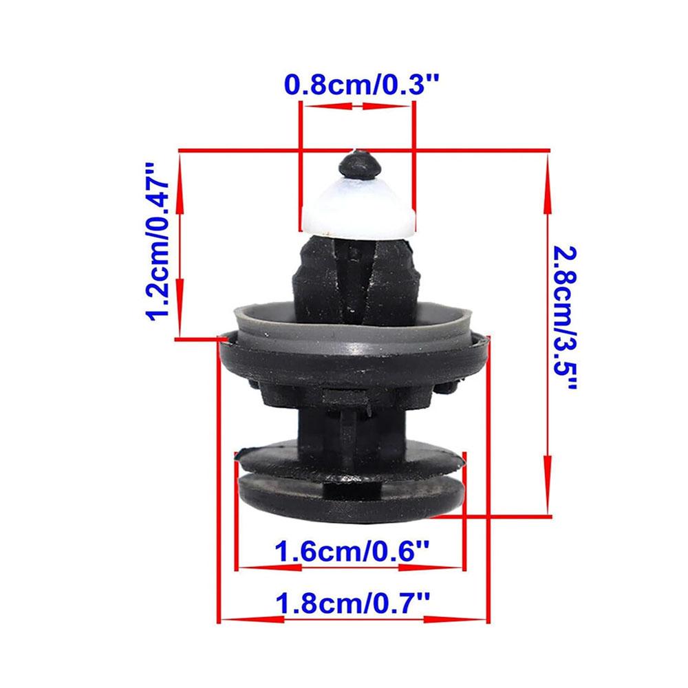 10Pc Door Trim Panel Clips Fastener Fixing Rivets for Ford Focus II C-MAX KUGA I