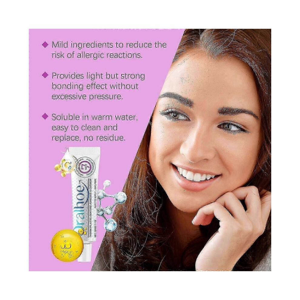 Denture Adhesive Thermoplastic Denture Adhesive Holds Dentures for Increased Comfort