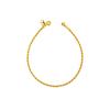Vietnam Gold-Plated Bracelet and High-End Twisted Anklet Set for Women - Simple, Durable, Long-Lasting Color Retention Jewelry