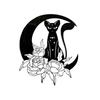 Ручная работа Форма Кота-Луны Железный Декор для Вечеринок Изящное Мастерство, Завораживающая Жуткая Атмосфера в Домашних Офисах
