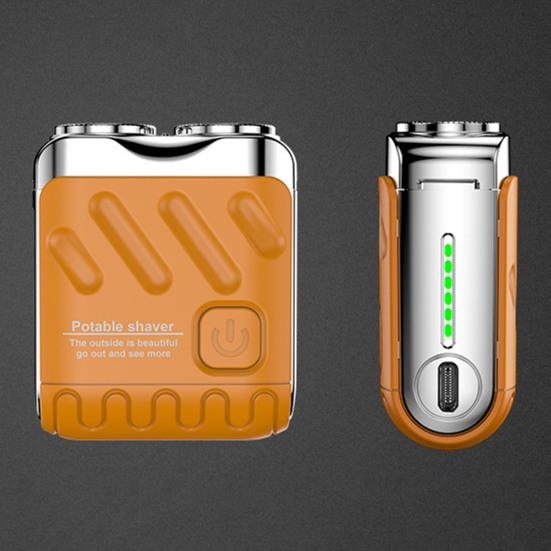 Double-head Mini Electric Shaver USB Rechargeable Waterproof Portable Travel Wet Dry Shaving