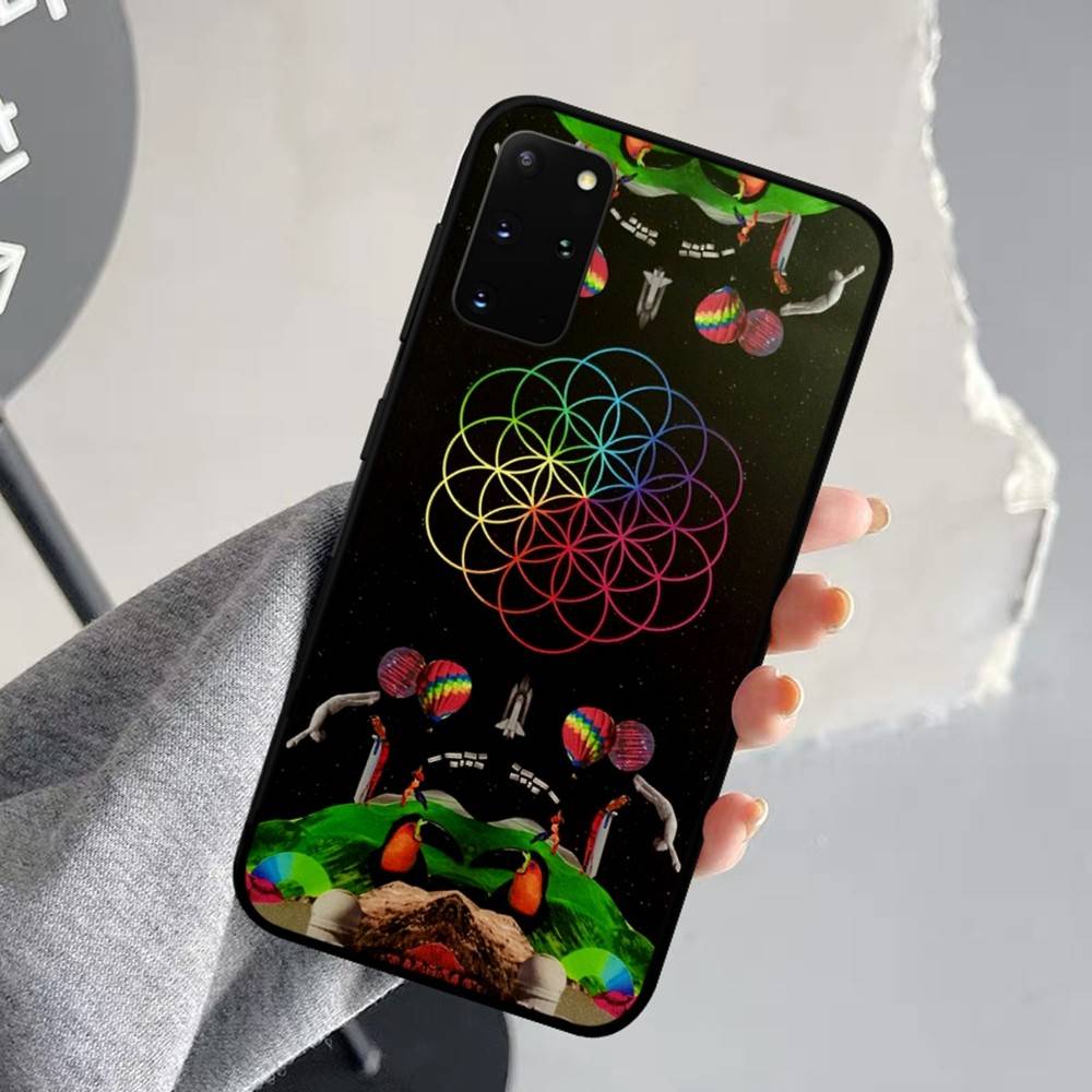 Moon Music Coldplay Band Phone Case For Samsung S 24 fe 25 Ultra plus 20 lite 21 30 22 23 24 22 Ultra 5G Fundas