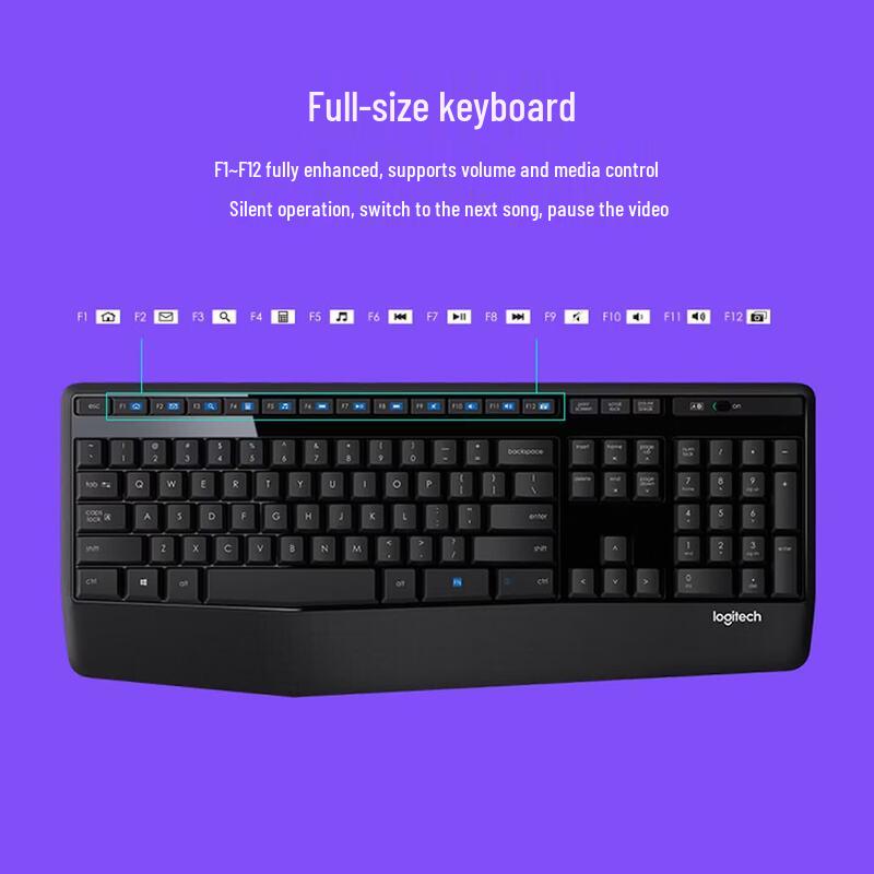 Logitech Беспроводной комбо-набор клавиатура и мышь MK345