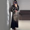 Femme Элегантное вечернее платье с длинными рукавами, летнее платье макси с высокой талией и рюшами, женское винтажное платье для отдыха в французском стиле, женское платье