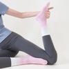 Носки для йоги, нескользящие силиконовые носки-тапочки из чесаного хлопка со средней трубкой, женские спортивные носки из искусственной кожи для фитнеса и прыжков