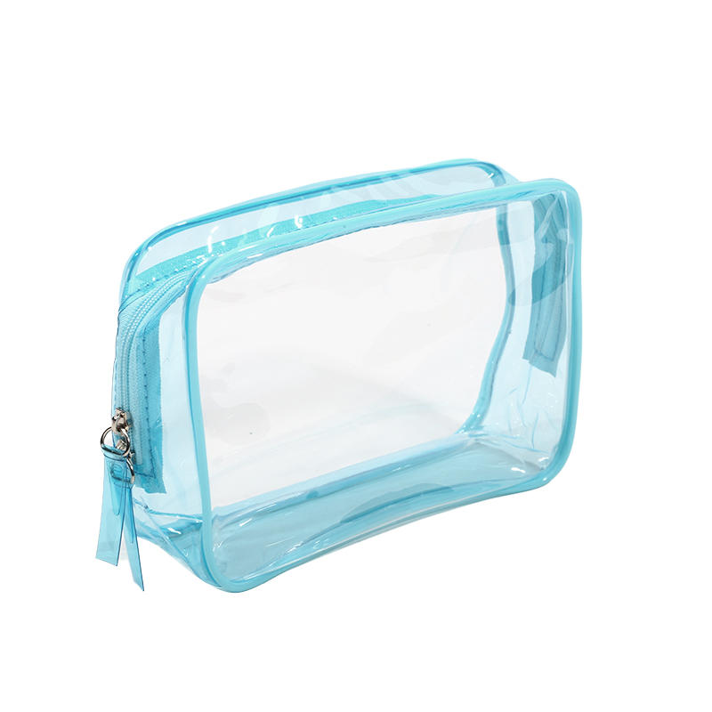 1pc PVC Makeup Bag Transparent Waterproof Large Capacity Cosmetics Travel Storage Bag In Plastic Zipper Toilet Bag
