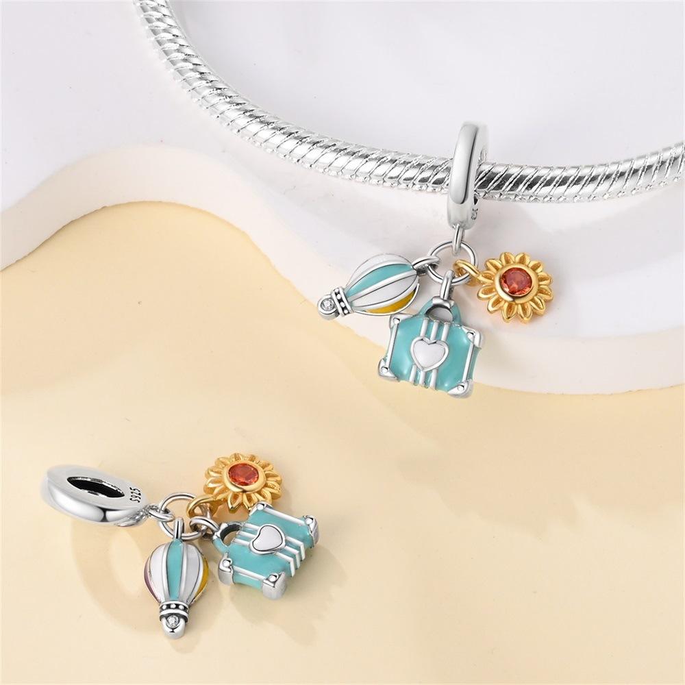 DIY Accessories Pendant Beads Flower Bike Camera Pendant