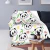 Panda Throw Blanket Gifts for Girls Boys Soft Warm Fleece Flannel Plush Blanket Lovely Cute Panda Blankets for Bed Sofa Couch