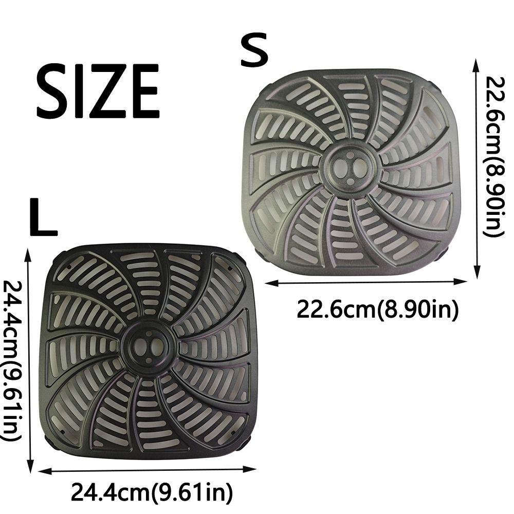 Квадратный коврик для аэрофритюрницы, антипригарная корзина для хрустящей корочки, антипригарная сковорода для жарки, решетки для аэрофритюрницы, кухня