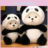 Cute Bear Transformed Into Panda Plush Doll Toy For Boys And Girls Birthday Gift Sleep Soother