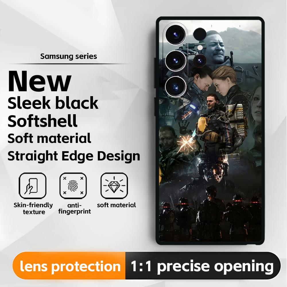 hot game D-Death S-Stranding  Phone Case For Samsung Galaxy S25 S24 S23 S22 S21 S20 Plus Ultra Note20 Soft Black