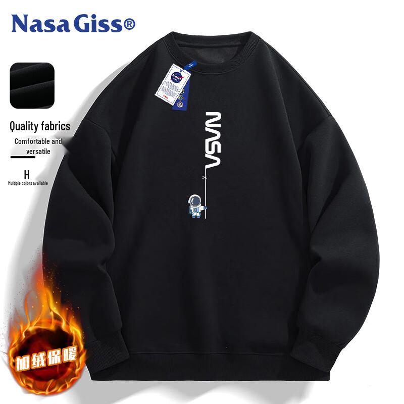 Мужской свитшот с круглым вырезом и длинным рукавом NASA GISS