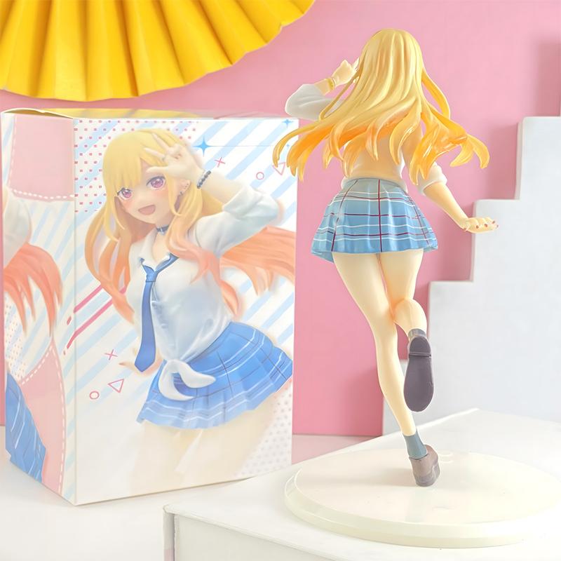 18cm My Dress-Up Darling Anime Figure Kitagawa Marin Black Maid Shizuku Kuroe Statue Collection Decor Model Toy Gift
