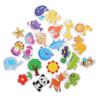 24 Pcs Magnet Cartoon Animal Fridge Baby Toddler Kids Toys Wood Whiteboard Magnets for Toddlers