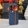 Three-color Leather Patchwork with Magsafe Magnetic Ring Case For Xiaomi 17 Pro Max 17 pro Mi 15 14 pro Lens Protective Cover