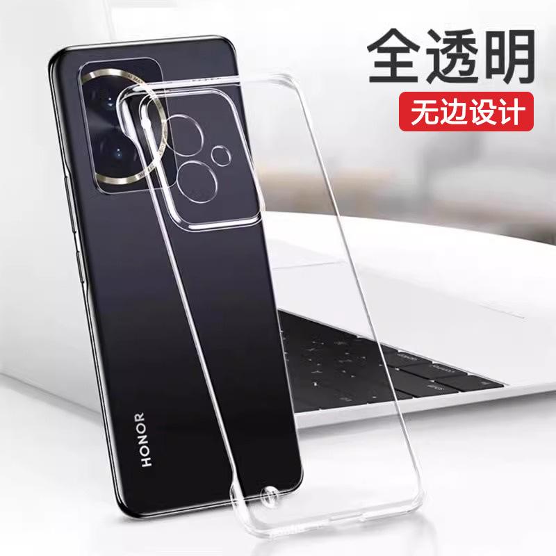 Подходит для чехла мобильного телефона Honor 111, новый ультратонкий прозрачный безрамочный жесткий чехол 111pro, полуоблегающий противоударный чехол.