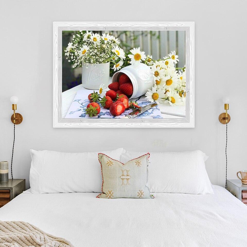 New DIY 5D Diamond Painting Flowers Diamond Embroidery Little Daisy Cross Stitch Full Round Drill Mosaic Home Decor Gift