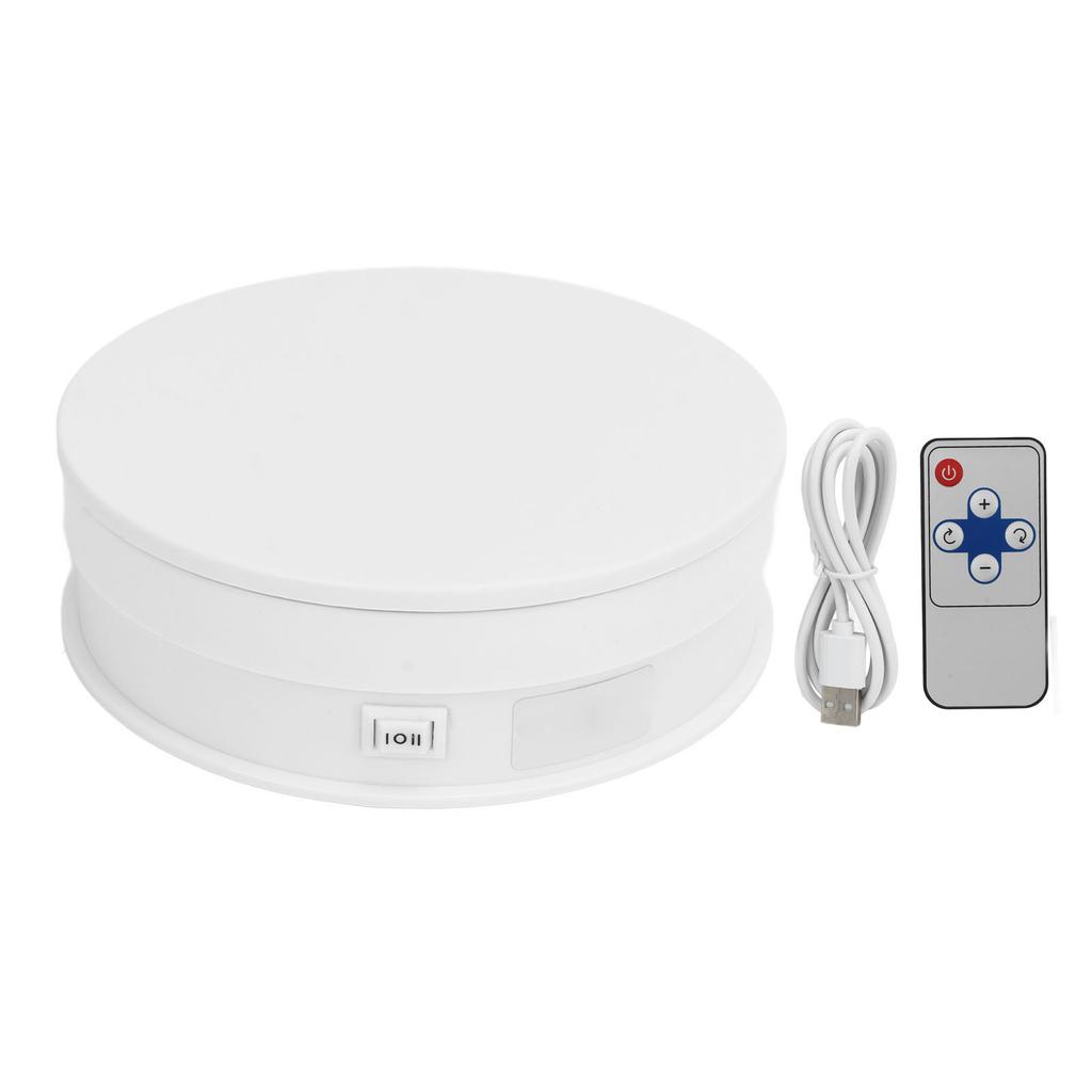 Still Turntable 15cm Remote Control Speed Electric Rotating Turntable Display Stand Photography Video Shooting Props