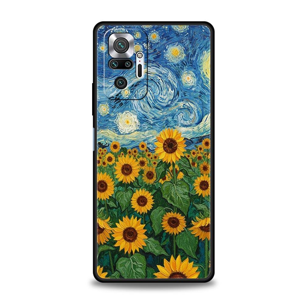 Летний яркий цветочный чехол для телефона Xiaomi Redmi Note 15 14 13 12 5G 11 10 Pro Plus 4G 9S 14C 13C 12C 10C Мягкий ТПУ чехол
