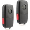 Replacement Key Fob For Jetta Golf Passat Beetle,Mushan Pack Of 2 Keyless Entry OEM Replacement Remote Key Uncut Fits For VW 2002-2005