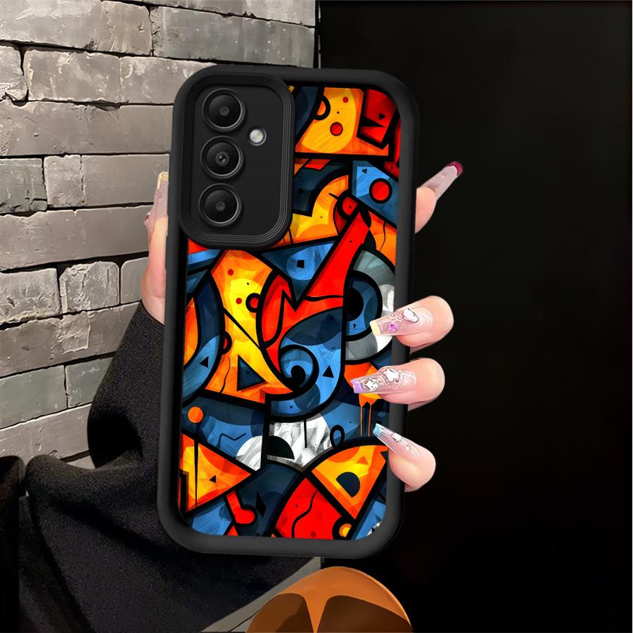 Чехол для Samsung Galaxy A16 A34 A51 A73 A71 A72 A23 A15 A56 A35 A36 A12 A13 A26 A32 A53 A54 Чехол для телефона Модное граффити