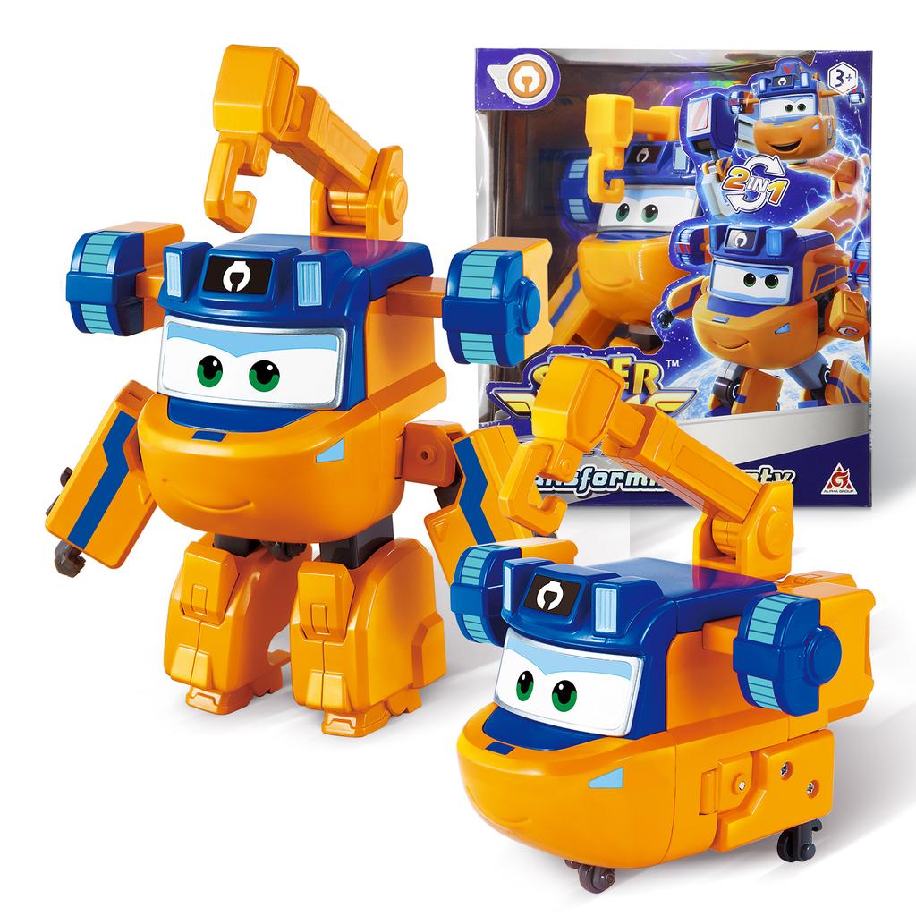 Super Wings S8 NEW Dizzy 5 Inches Transforming Transform from Airplane to Robot in 10 Steps Deformation Action Figures Kid Toys