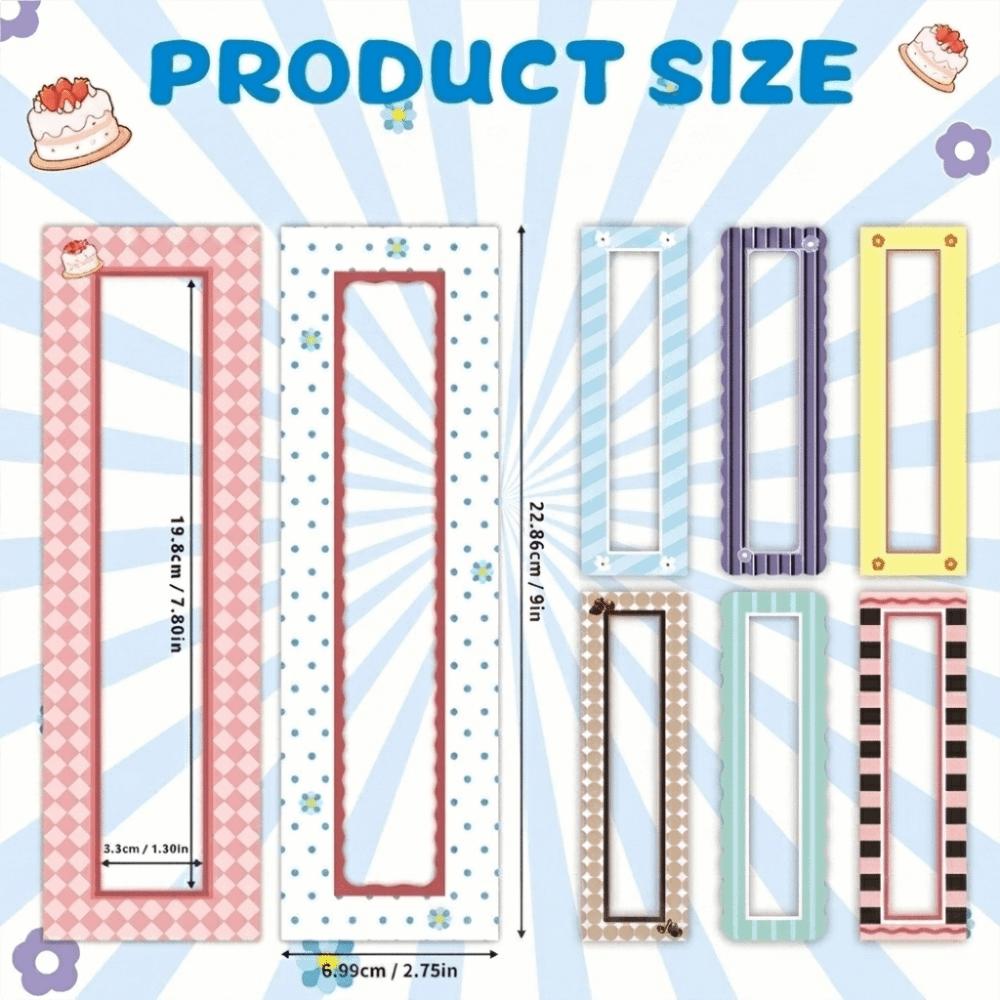 Colorful Fridge Magnet Photo Frames DIY Photo Holders Magnetic Photo Frame Set Refrigerator Decor