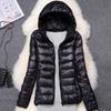 Women Puffer Jacket 8 Colors Plus Size  Female Ultra Lightweight Packable Hooded Down Coats