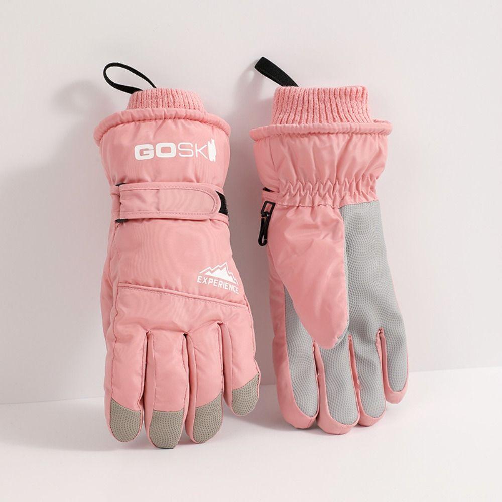 Windproof Skiing Gloves Full Finger Mittens Soft Cycling Mittens Hiking