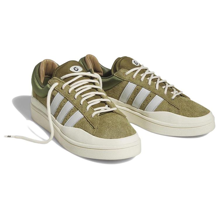 Кроссовки унисекс Bad Bunny x adidas Campus Wild Moss Зеленый Голубоватый Кремово-белый ID7950