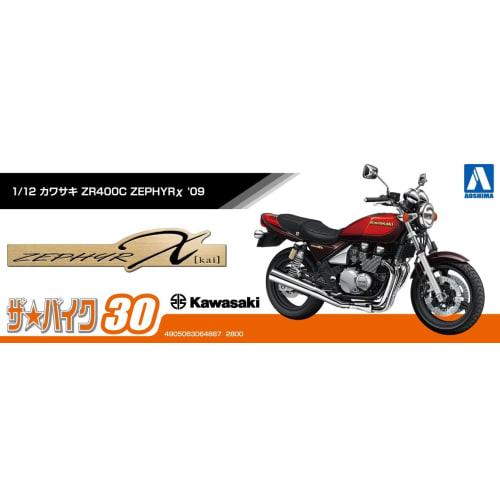 Aoshima Bunka Kyozai (AOSHIMA) 1/12 Scale The Bike Series No. 30 Kawasaki ZR400C Zephyr X 2009 Plastic Model