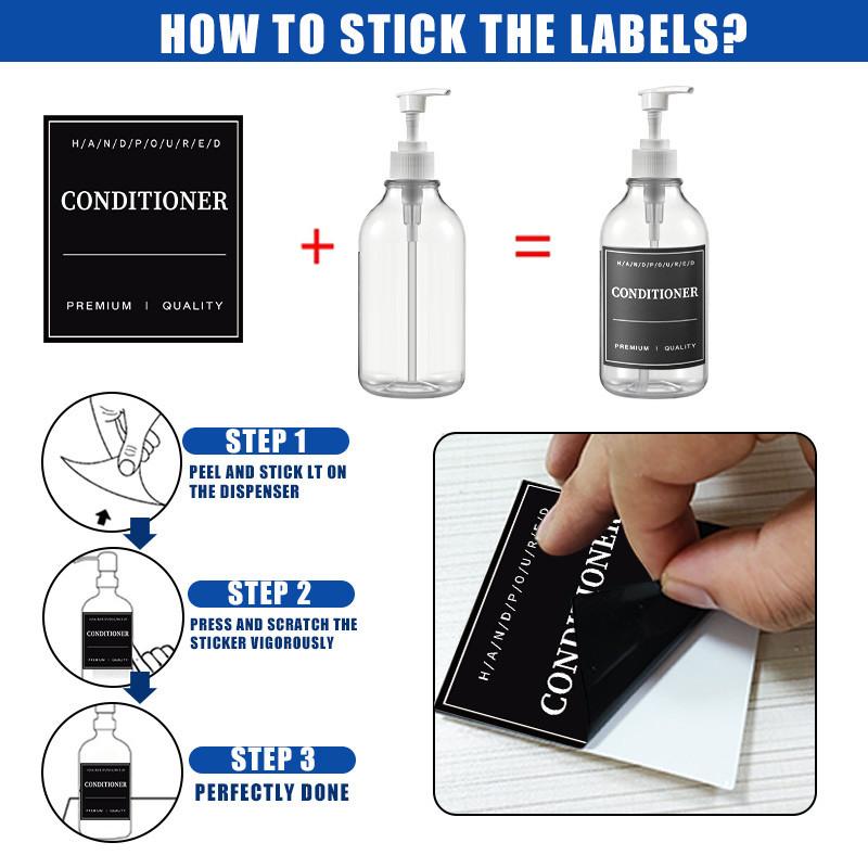 500 мл прозрачный флакон для лосьона многоразовый флакон с этикетками с настенными кронштейнами для флакона лосьона шампунь кондиционер