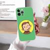 Cute C-Curious G-George Monkey for iPhone 17 16 15 14 13 12 11 Pro Max Plus Transparent Soft TPU Phone Cover