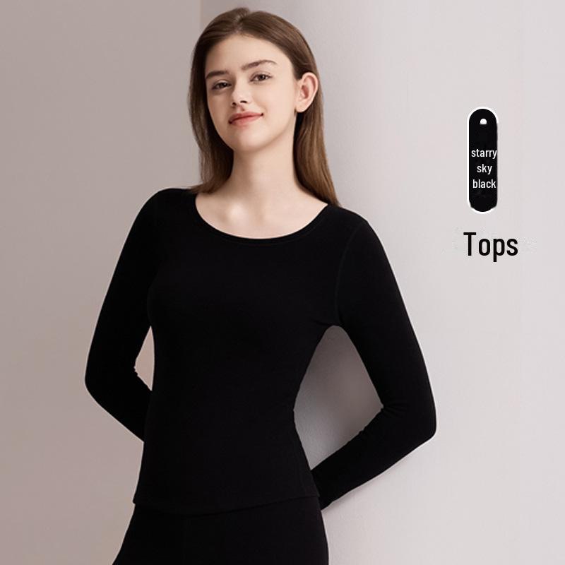 Женский шерстяной термобелье с утолщенным начесом для тепла осенью и зимой