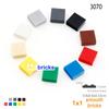 100pcs DIY Building Blocks Figure Bricks Smooth 1x1 24Color Educational Creative Toys for Children Size Compatible With 3070