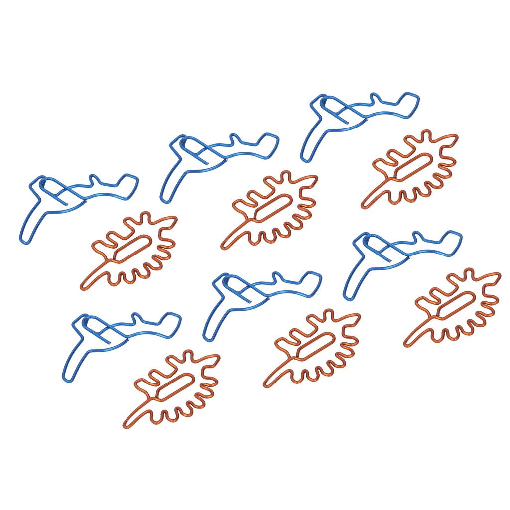 100 шт. скрепок для бумаги, уникальная форма динозавра, легкая портативная металлическая скрепка для гальванизации