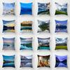 Luxury Home Decor Pillow Cover Car Living Room Sofa Cushion Cover Beautiful Natural Scenery Pattern Cushion Cover