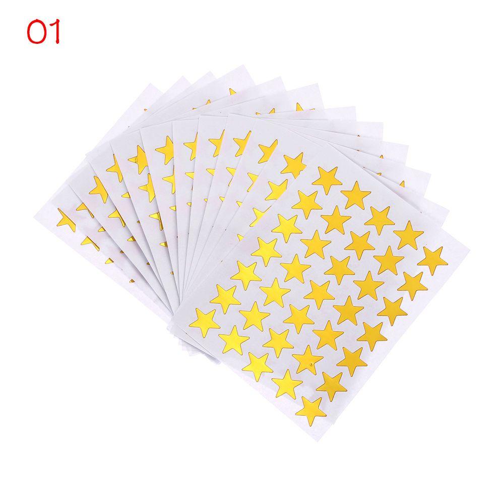 Этикетка со смайликом пятиконечная звезда декор для фотоальбома канцелярские наклейки наклейки с наградой позолота