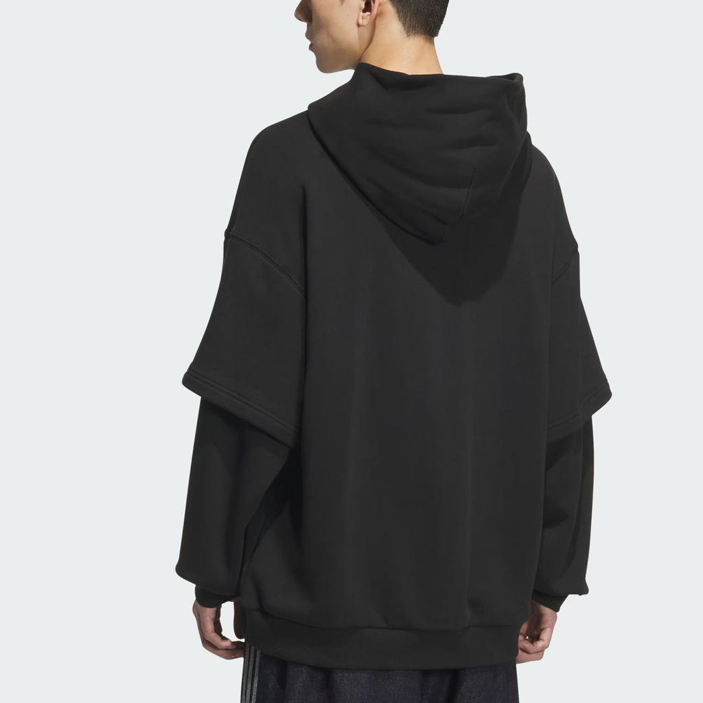 Adidas Оригинальные FW25 Командная подделка Спортивное худи из двух частей Толстовка с длинным рукавом Мужские худи KC2607