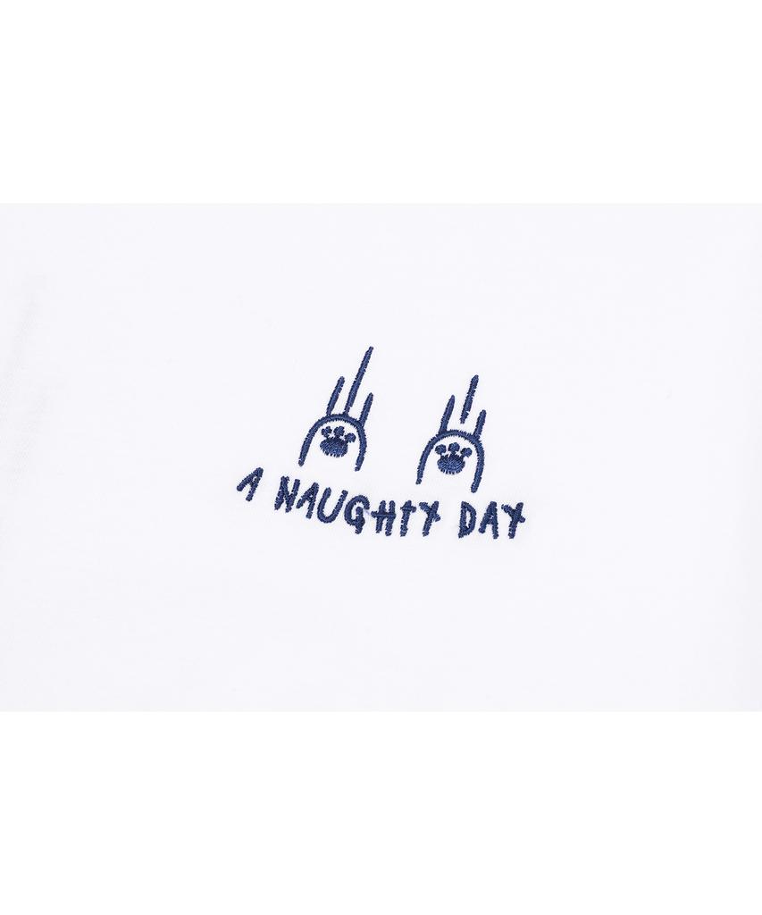 CPGN STUDIO [Cpgn X Kakao Friends] Noti Day Embroidered Short Sleeve T-Shirt White