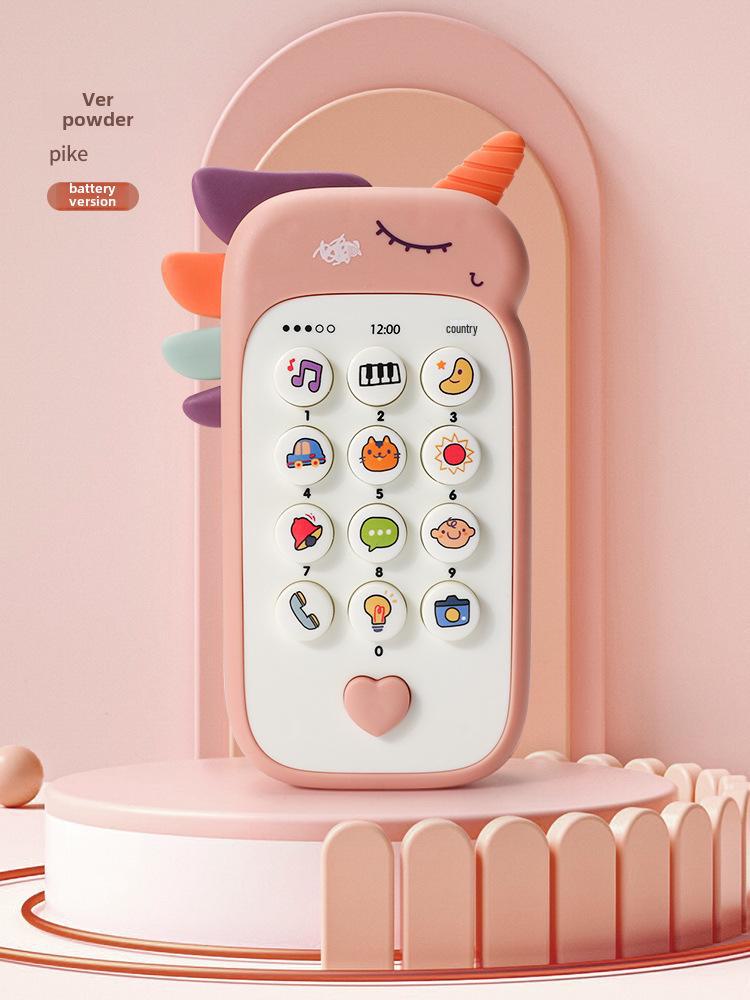 Multifunctional Educational Toy Phone for Children - Chewable Music and Story Machine for Early Learning, Suitable for Boys and Girls.