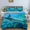 Dolphin Bedding Set Animal Pattern Comfortable Duvet Quilt Cover Pillowcase Bedding Set Children Bedroom Decoration Home Textile
