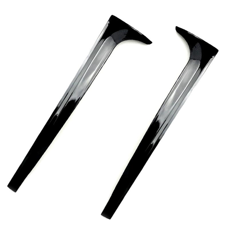 2 шт. спойлер на заднее окно и крылья для VW Polo MK6 2018 ABS глянцевый черный боковой автомобиль декоративный экстерьер