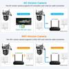 12MP 6K Двойной объектив Тройной экран 4G-SIM IP-камера WiFi Smart Network Беспроводной монитор V380 Безопасность Защита CCTV Домашние камеры