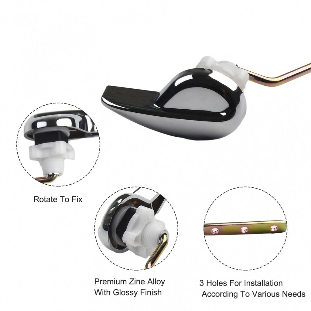 Боковое крепление Сливной рычаг для унитаза Практичный