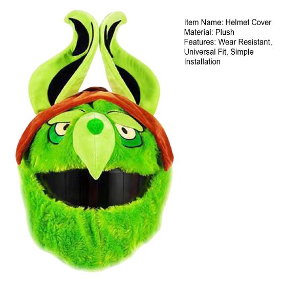 Чехол для шлема мотоциклиста Furry, пыленепроницаемый, устойчивый к царапинам, мягкий, мультяшный, забавный, полностью защищающий лицо чехол для шлема мотоциклиста