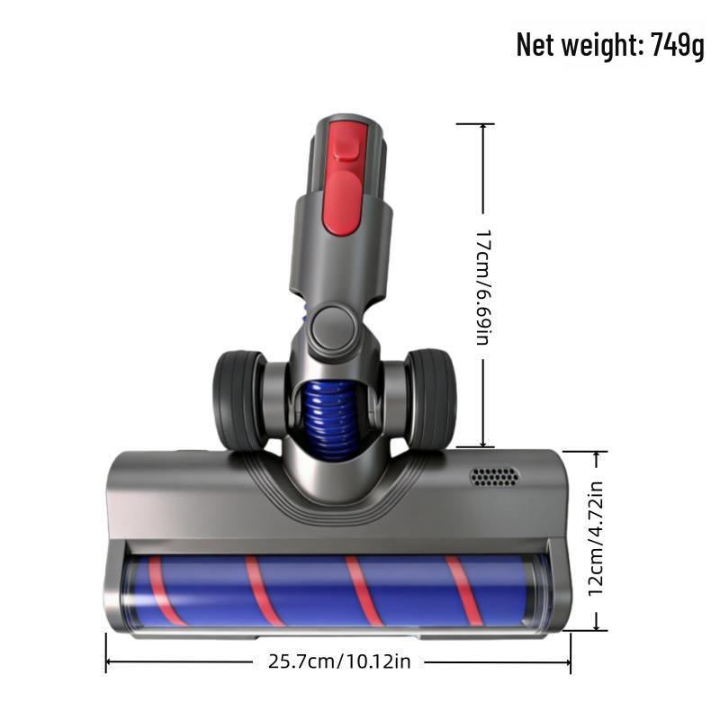 Мягкая плюшевая электрическая насадка-щетка с роликом Dyson V6-V15 Slim для пылесосов